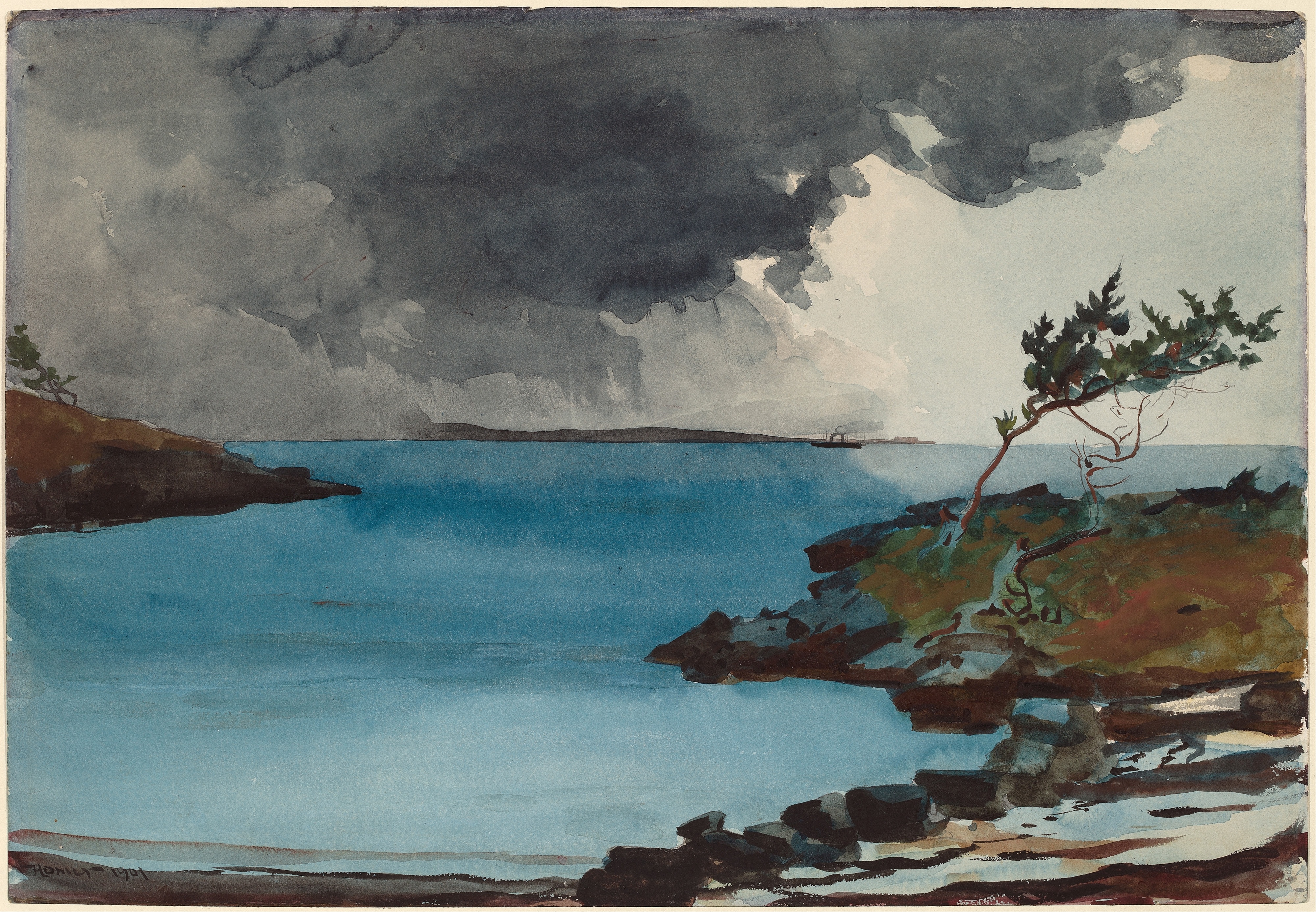 《即将到来的风暴》（the coming storm）｜温斯洛·霍默 Winslow Homer｜1901