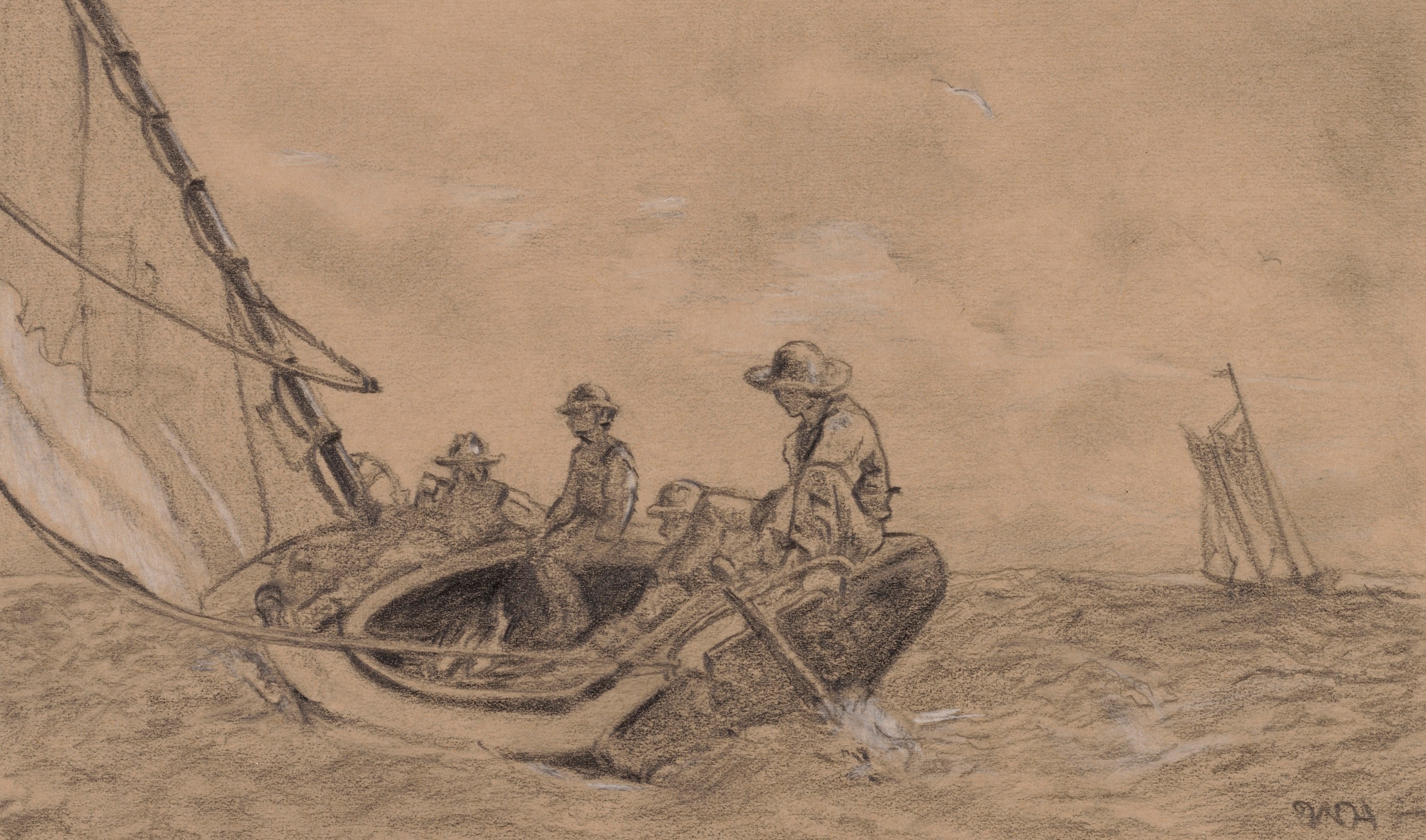 《轻快地》（breezing up）｜温斯洛·霍默 Winslow Homer｜不明