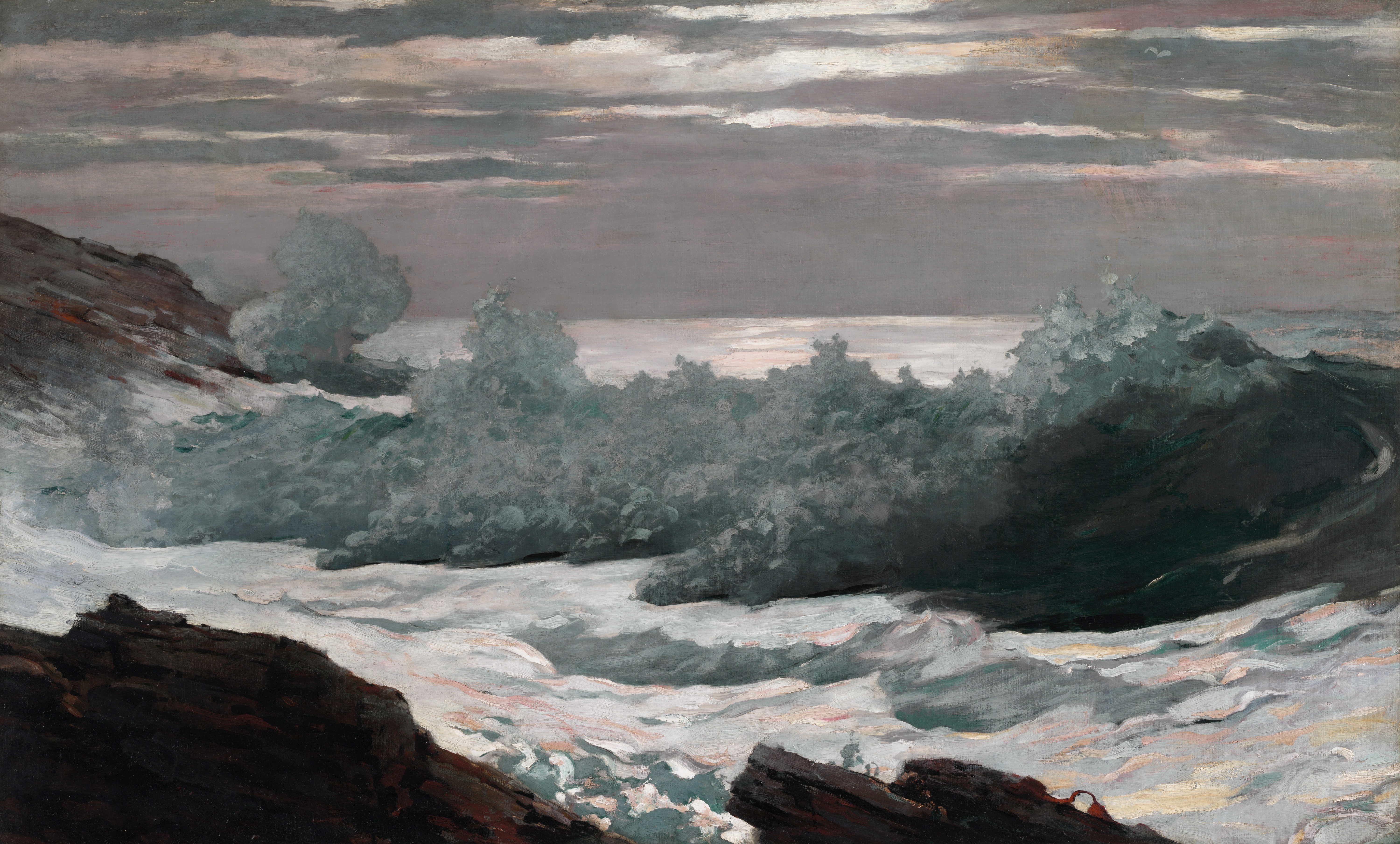 《海上风暴后的清晨 19001903》（early morning after a storm at sea 19001903）｜温斯洛·霍默 Winslow Homer｜不明