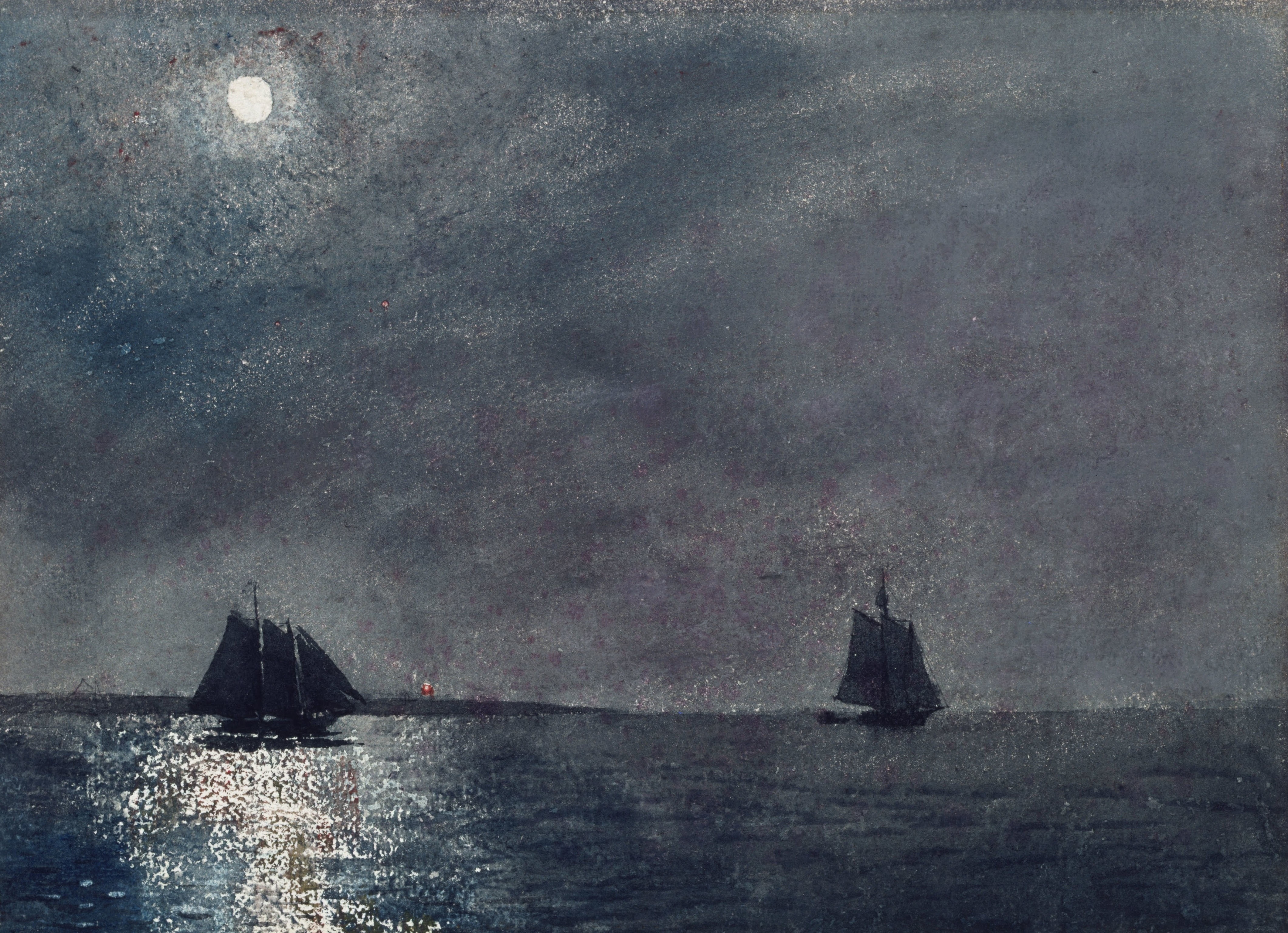 《东点光》（eastern point light）｜温斯洛·霍默 Winslow Homer｜不明