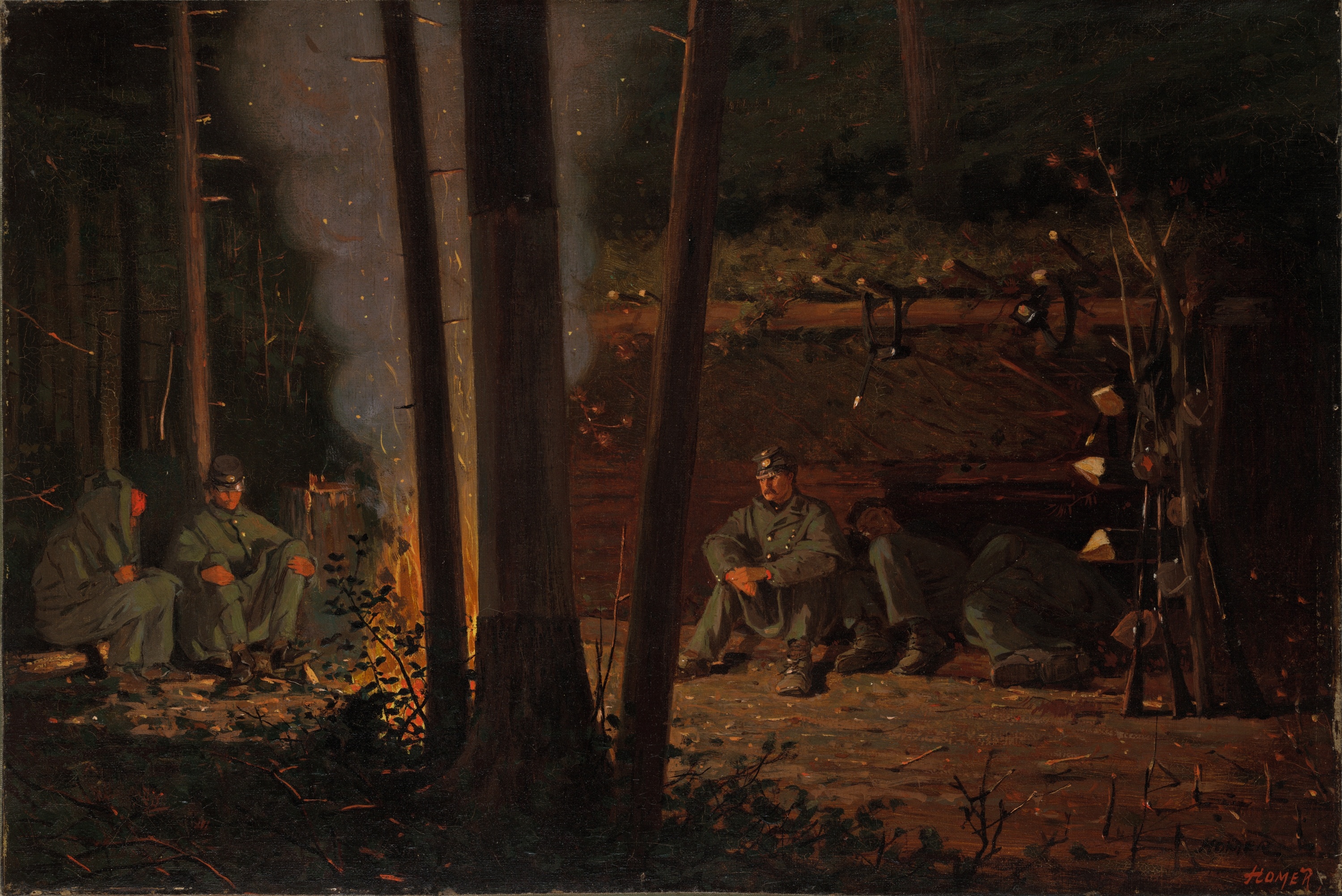 《在约克敦前面 ca 186366》（in front of yorktown ca 186366）｜温斯洛·霍默 Winslow Homer｜不明