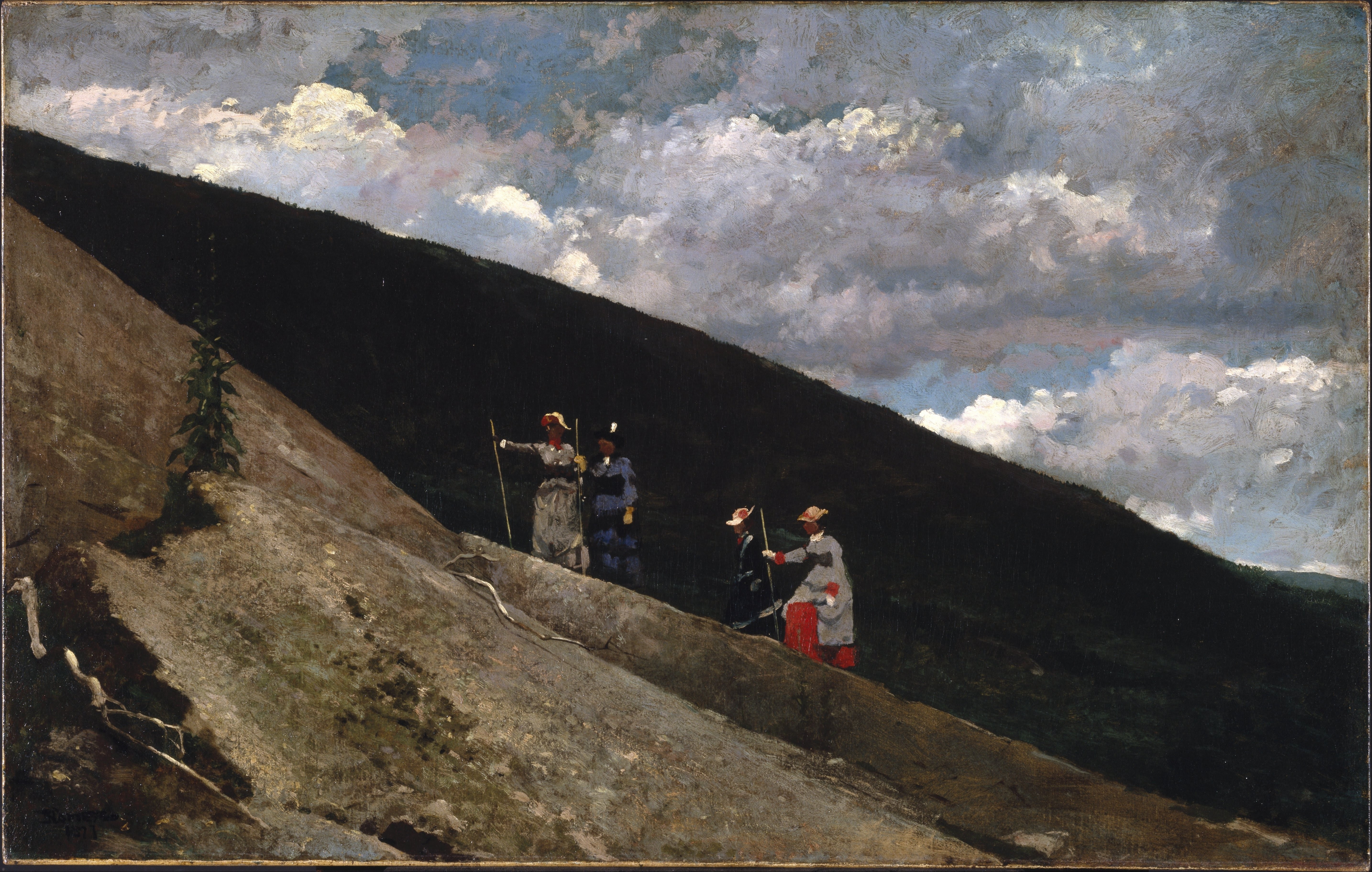 《在山里》（in the mountains）｜温斯洛·霍默 Winslow Homer｜不明