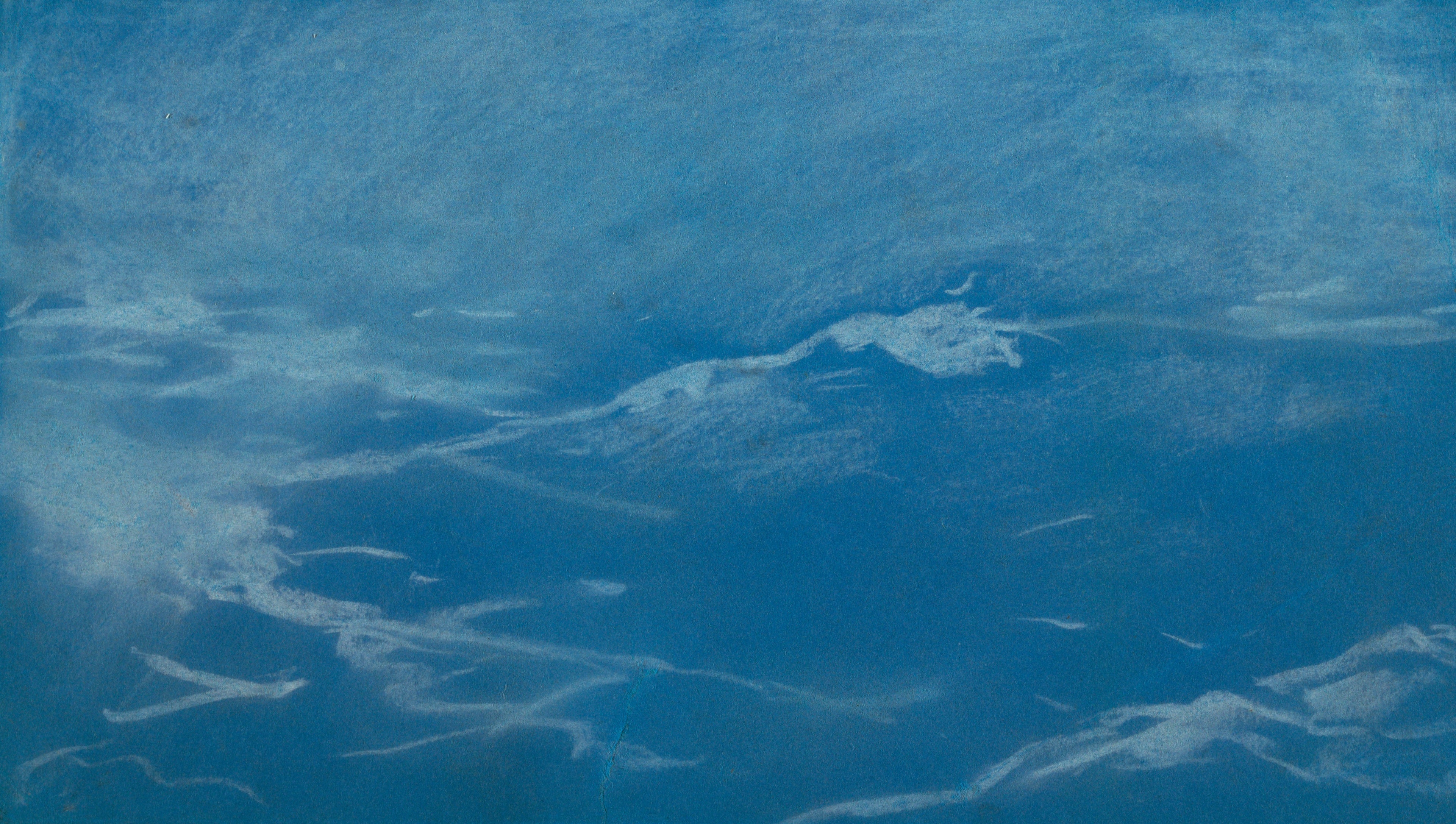 《海鸥和海浪可能伸出脖子缅因州 18901900》（seagull and waves probably prouts neck maine 18901900）｜温斯洛·霍默 Winslow Homer｜不明