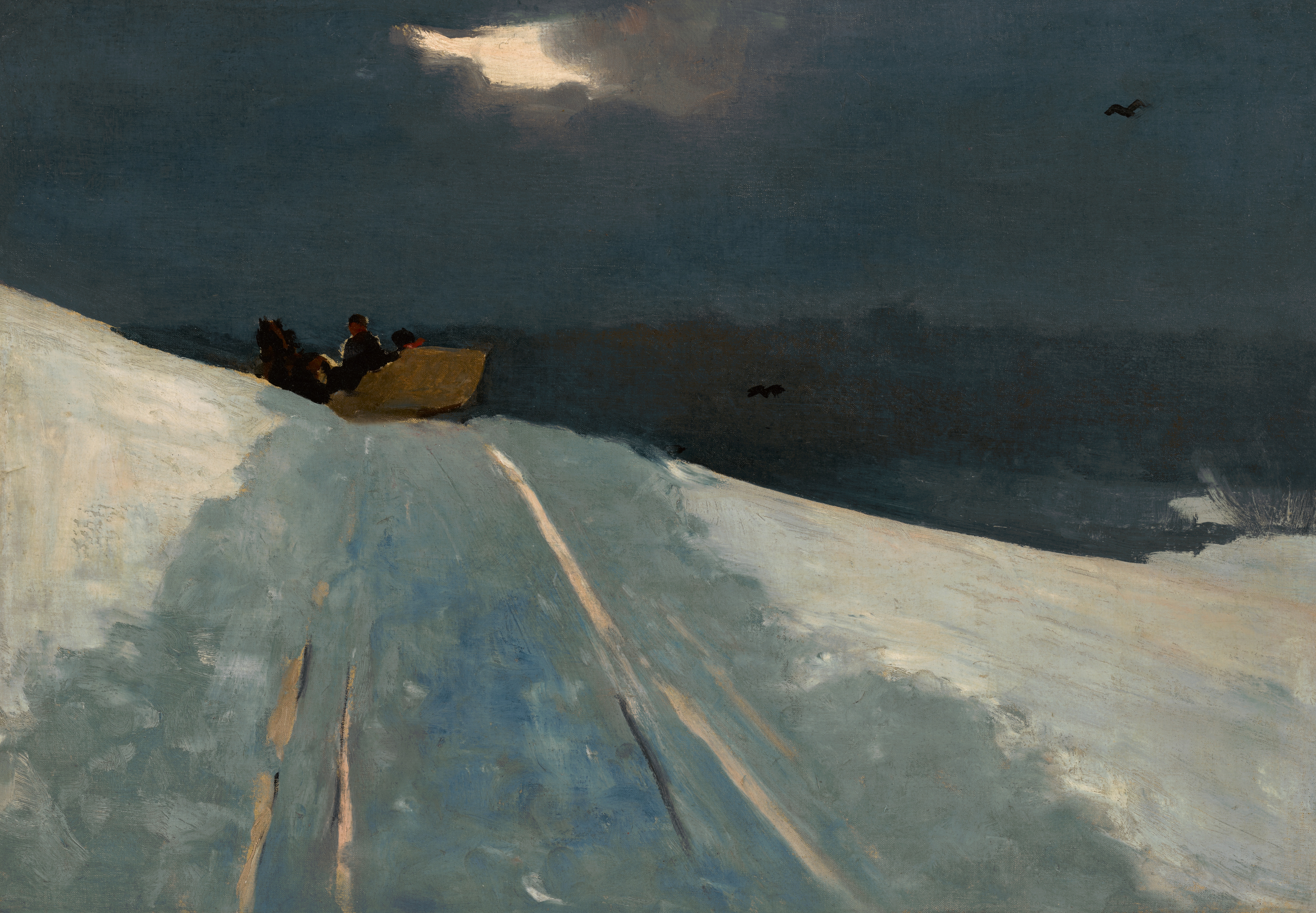 《乘坐雪橇 c 189095》（sleigh ride c 189095）｜温斯洛·霍默 Winslow Homer｜不明
