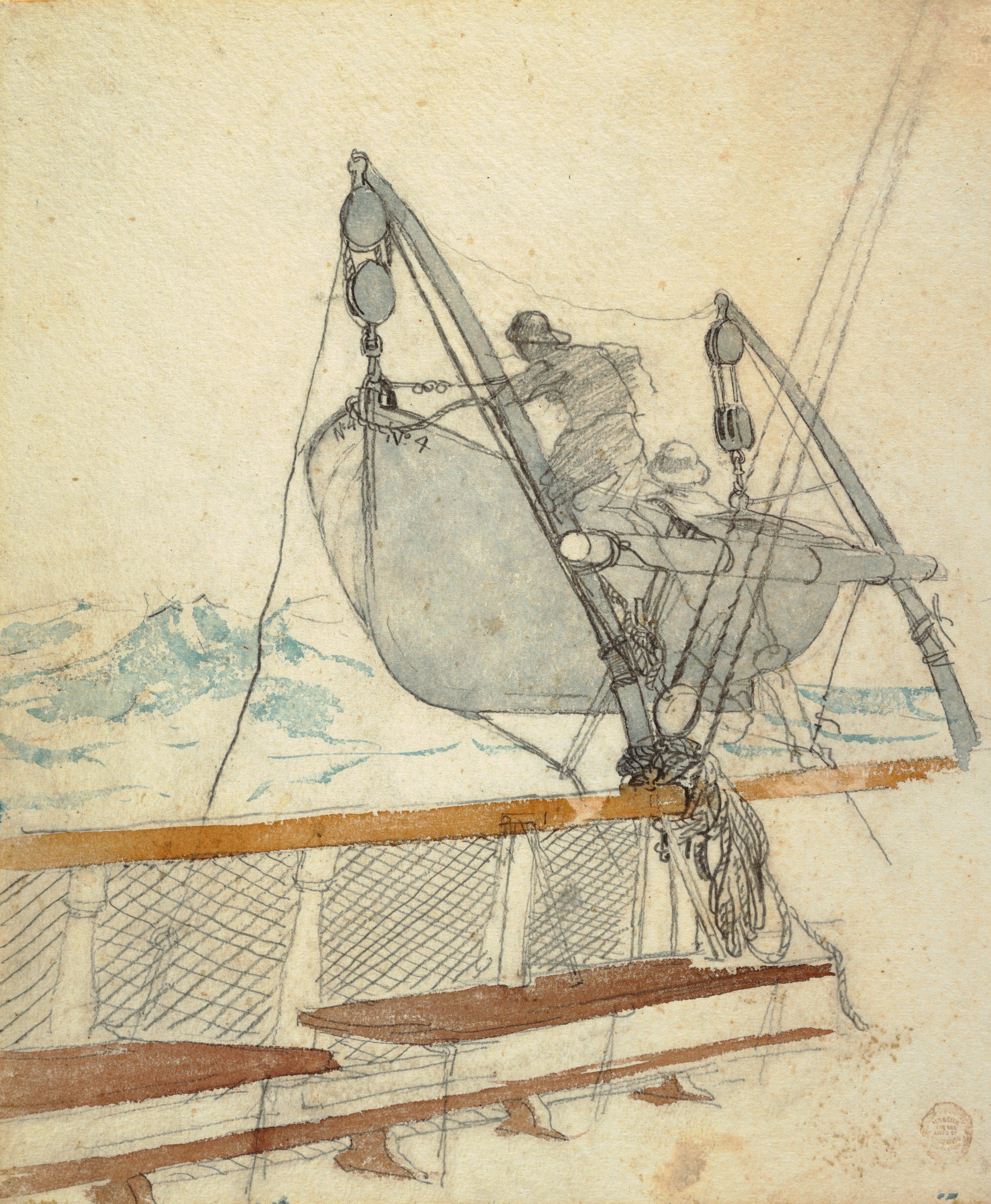 《研究求救信号》（study for the signal of distress）｜温斯洛·霍默 Winslow Homer｜不明